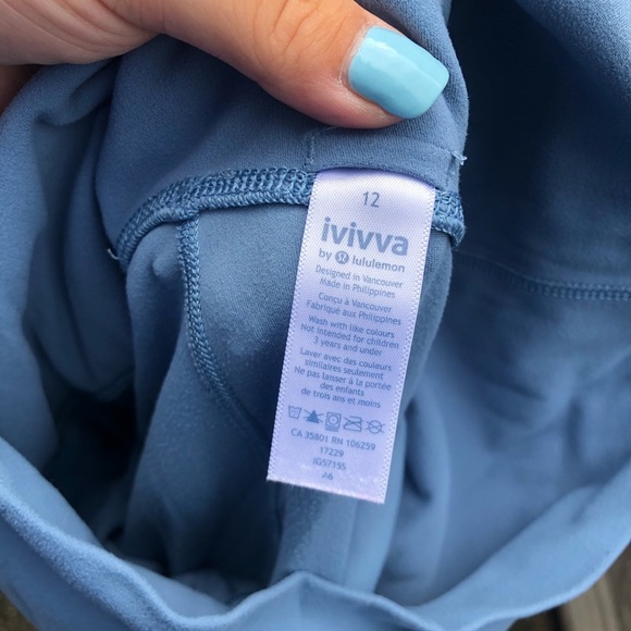 IVIVVA BY LULULEMON GIRLS LEGGINGS - Picture 4 of 5